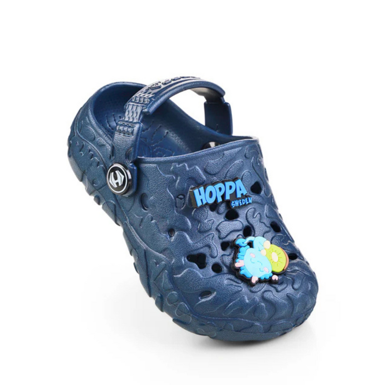 HOPPA SWEDEN Hulk Embellished Perforated Rock Kid's Clogs