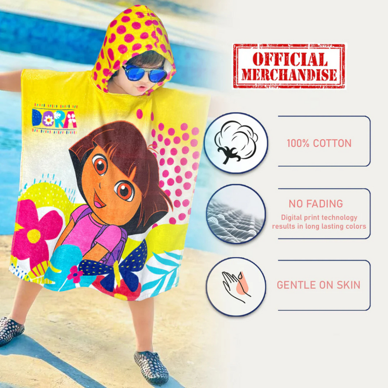 SASSOON Dora Kids Hooded Poncho in 400 GSM