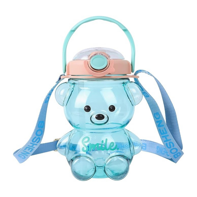 Ninos-Smile Portable Teddy Bear Water Bottle | Adjustable Strap and Secure Lock | 1000 ml