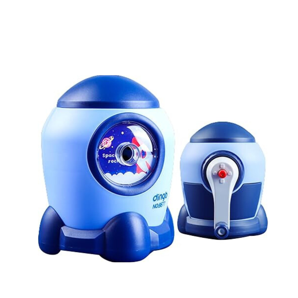 Cute Cartoon Space Rocket Pencil Sharpeners for Kids and Artists
