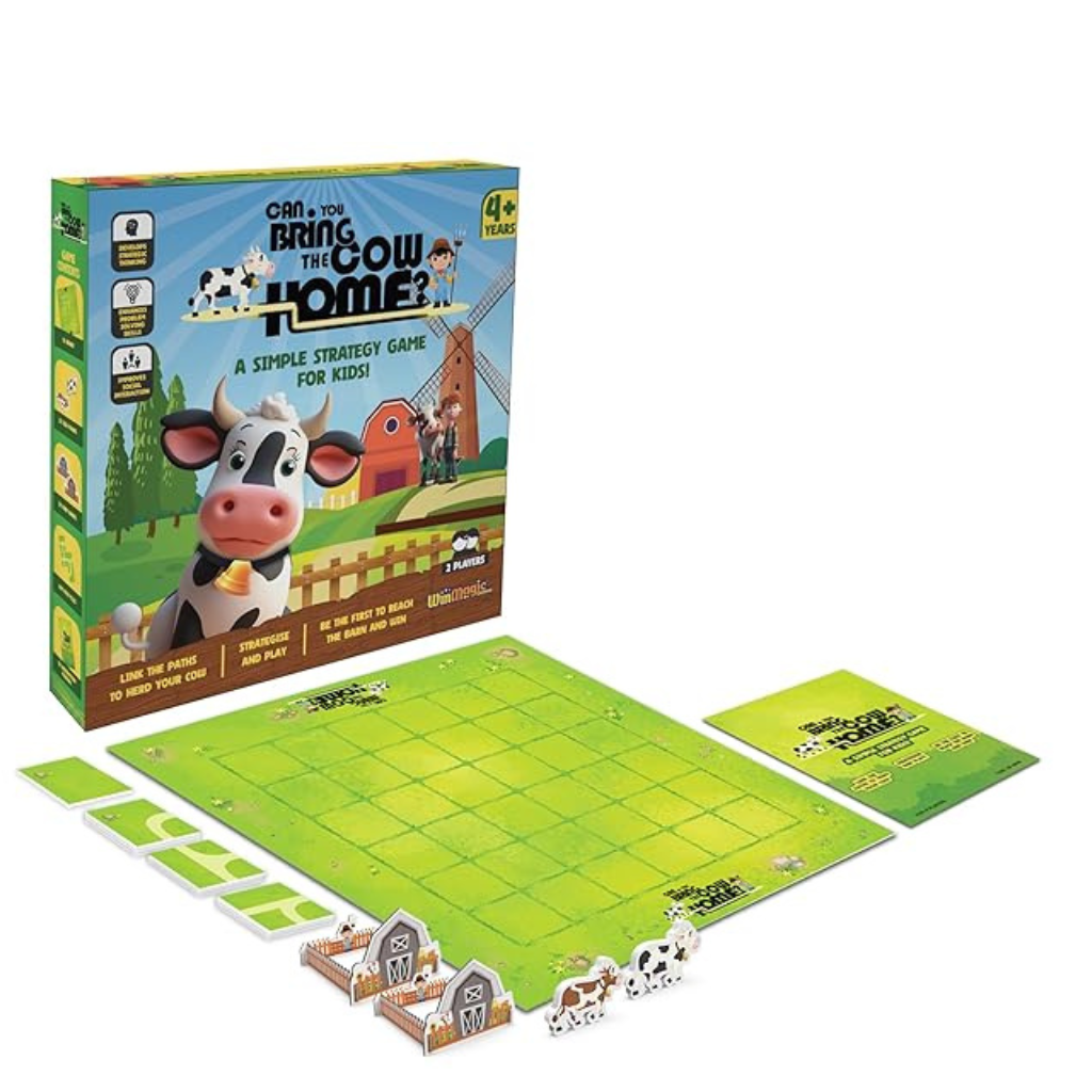 WinMagic Games – Can You Bring The Cow Home? Problem Solving & Strategy Board Game for Kids & Families