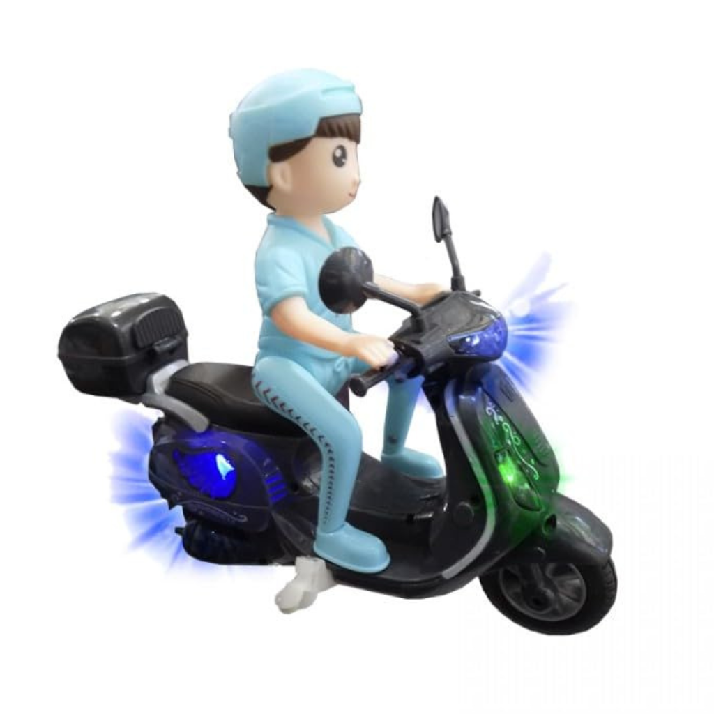 Ninos Kids Musical Scooter Toy with Lights & Sound Battery Operated Fun Ride Toy