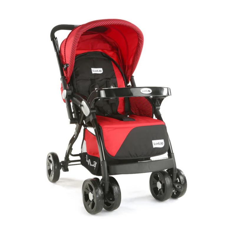 LuvLap-Galaxy Baby Stroller with 5-Point Safety Harness, Cushioned Seat, Multi-Level Recline, Easy Fold, Lightweight for 0-3 Years