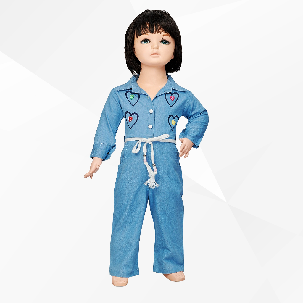 Pretty elegant and super stylish kids pleated jumpsuit