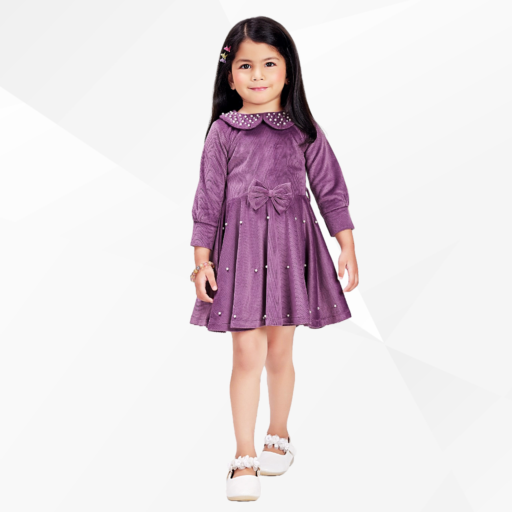 Girls Middy Fit & Flare Dress