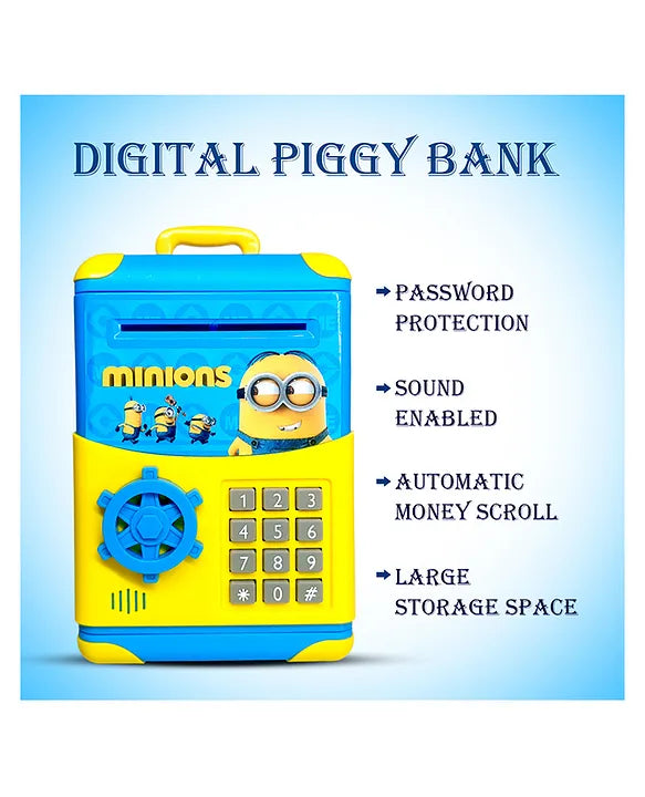 Ninos character Trolley Piggy Bank, Safe and Secure, Great for Kids' Savings for kids.