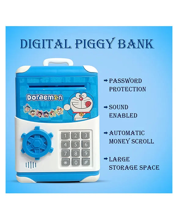Ninos character Trolley Piggy Bank, Safe and Secure, Great for Kids' Savings for kids.