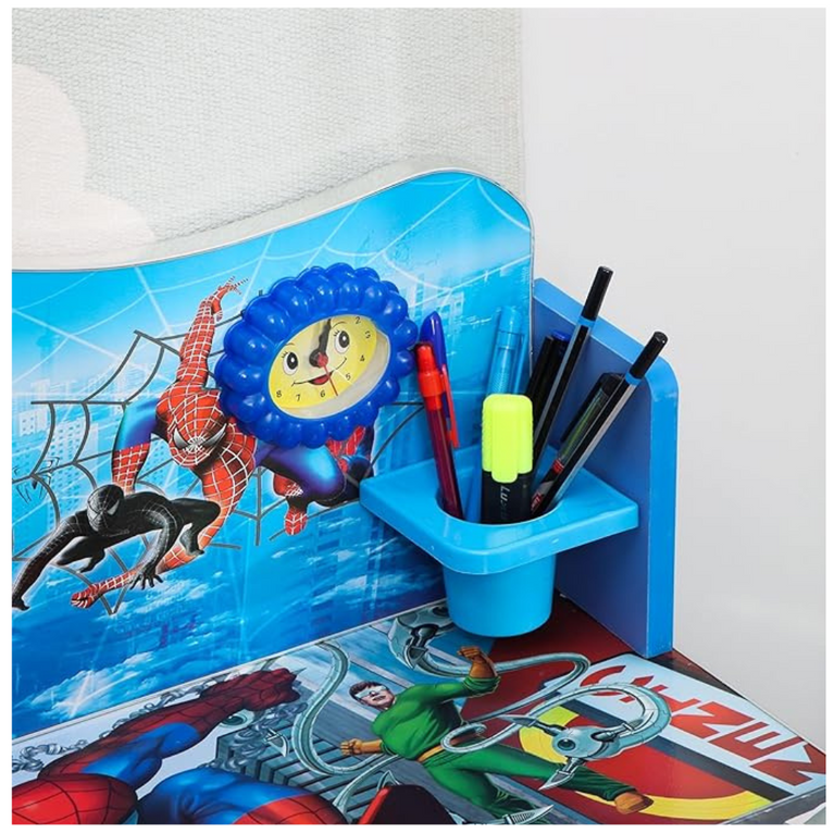 Wolf-Patented Multi-Functional Kids Study Table Chair Set with Adjustable Height-(SPIDERMAN)