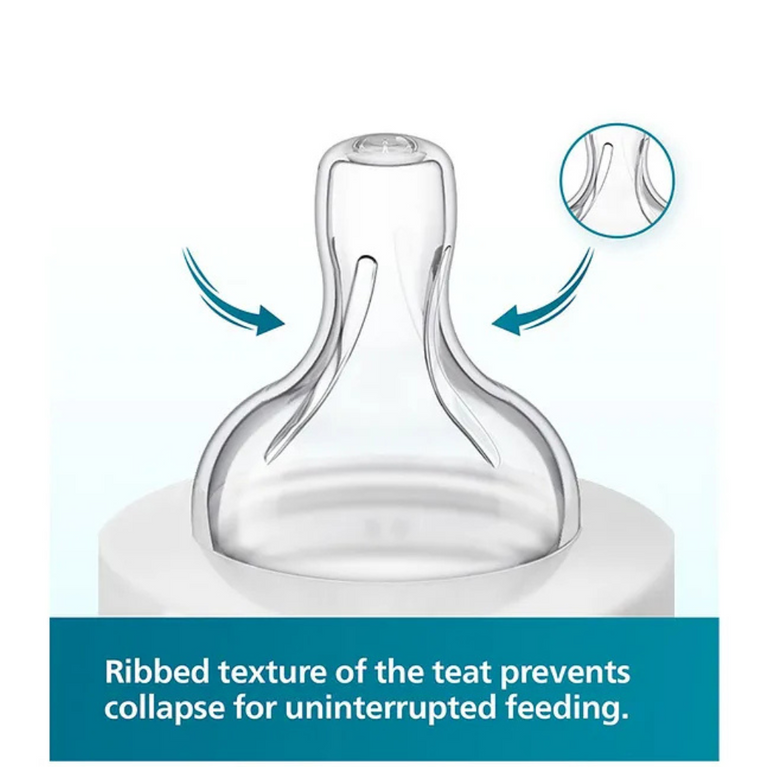 Avent Classic Anti Colic Bottle I Ideal for 0 Month+ I New Born Flow I BPA Free Pack of 2 - 125 ml