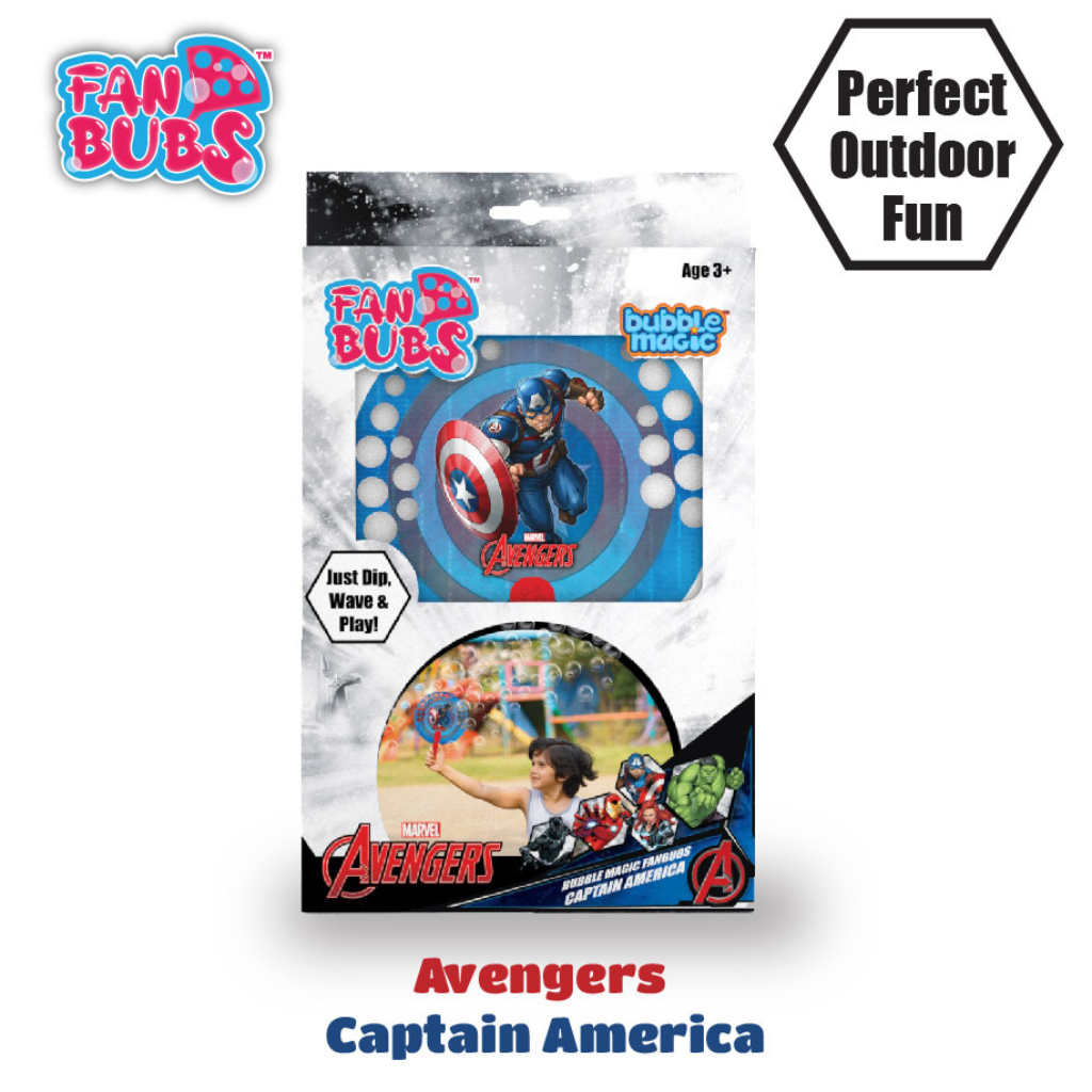 Bubble Magic- FanBubs Captain America Theme For Kids 3 Years and Above