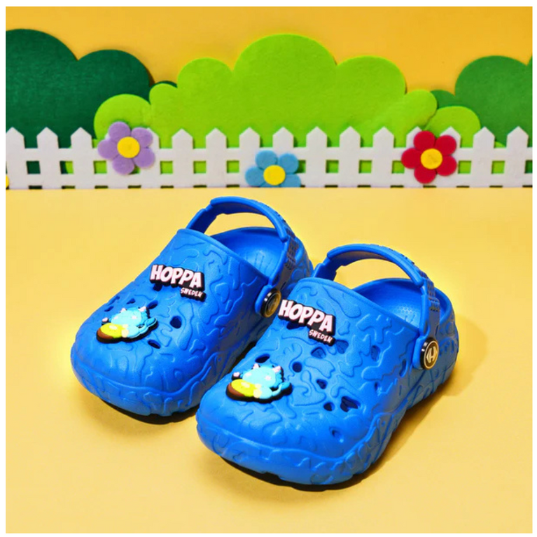 HOPPA SWEDEN Hulk Embellished Perforated Rock Kid's Clogs