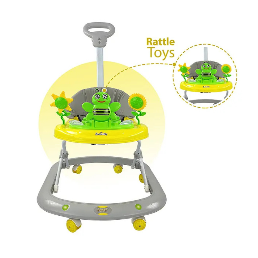 Dash Butterfly Baby Walker With Parental Handle Activity Walker for kids