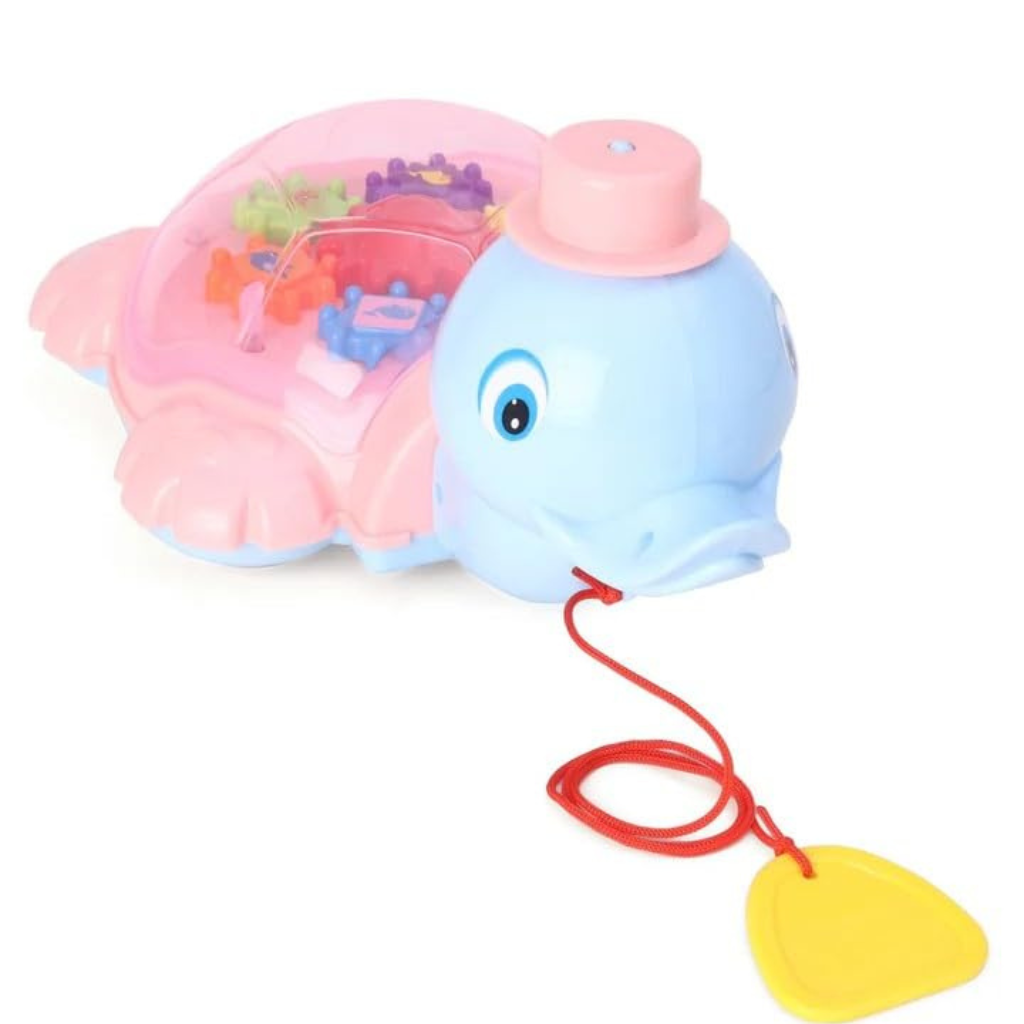 Ninos Kids Pull Along Fishing Toy with Rotating Fish & Fun Activity Play Set
