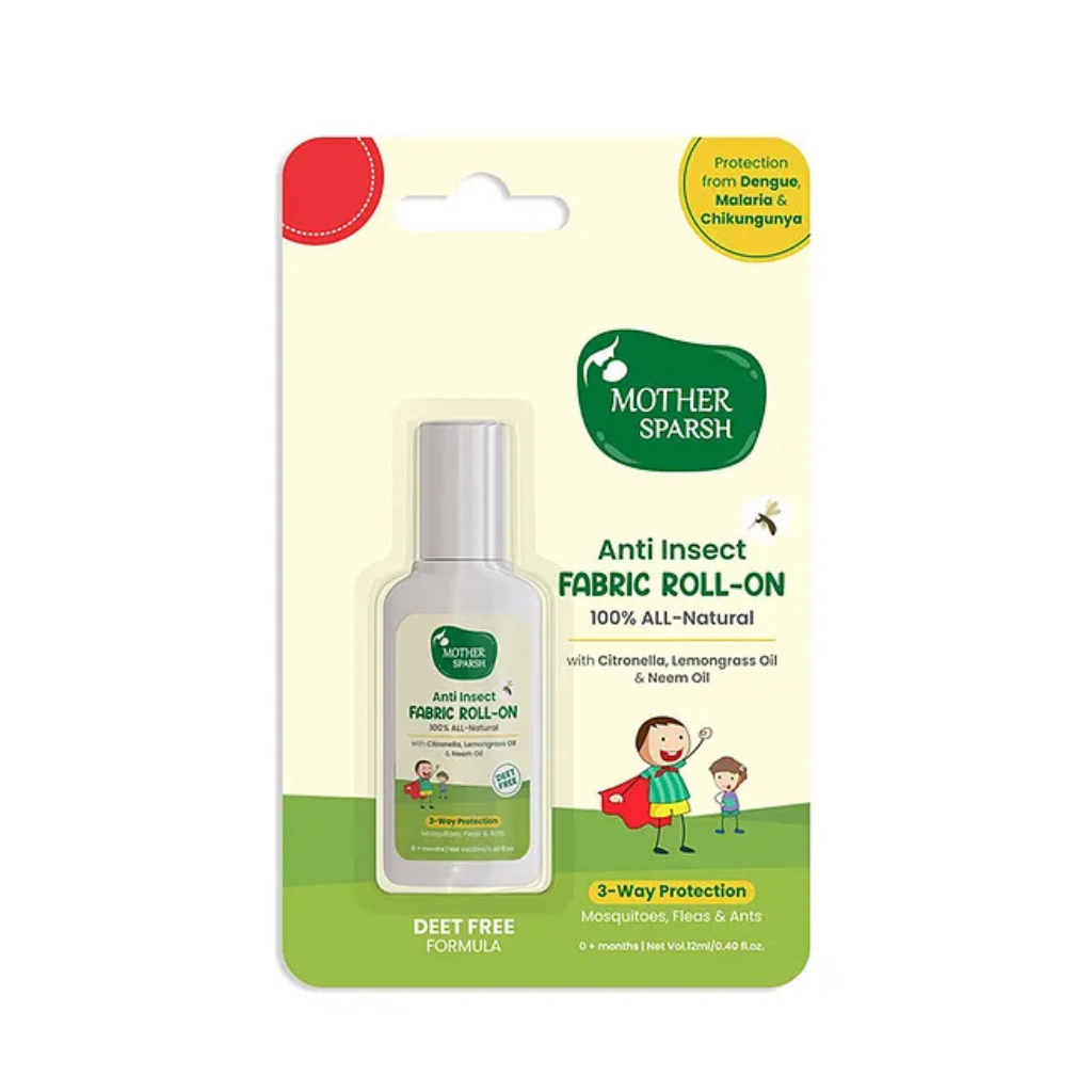 Mother Sparsh Baby Natural Mosquito Repellent Fabric Roll-on - 12 ml