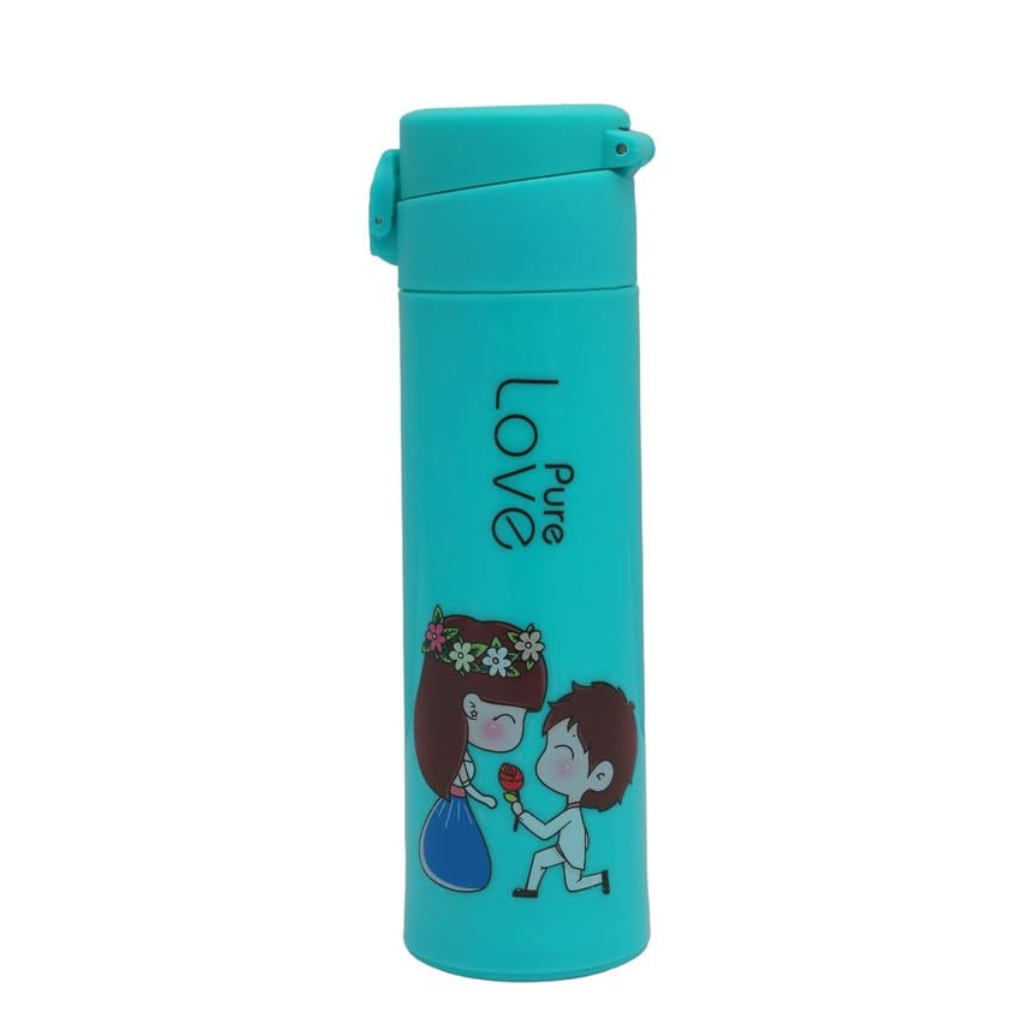 Double Wall Glass Water Bottle Kids Portable Drinking Water Bottle -500 ml