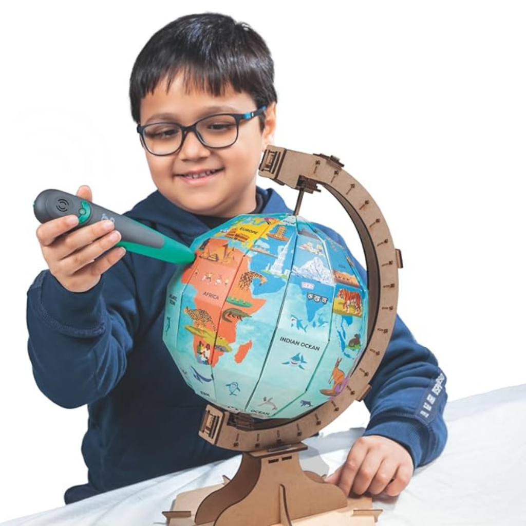 GoDiscover- Interactive Globe with SmartPen, DIY Talking Globe: Continents & Oceans