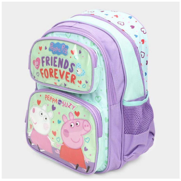 Striders 36cm Peppa Pig-Friends Forever Inspired School Bag for Kids Ages 6Y+