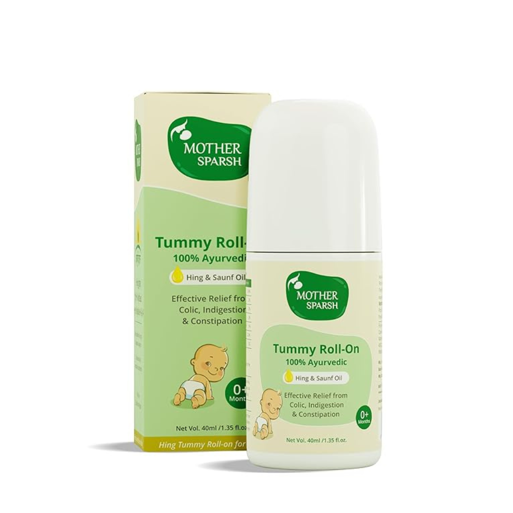 Mother Sparsh Baby Tummy Roll-On With Hing & Saunf Oil - 40 ml