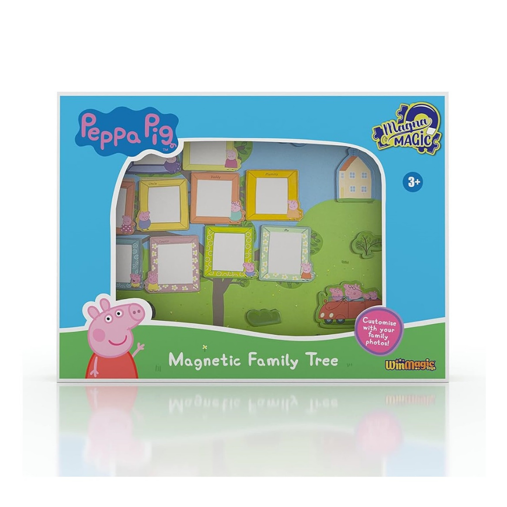 Magna Magic Peppa Pig Magnetic Family Tree for Kids 3 Years and above White