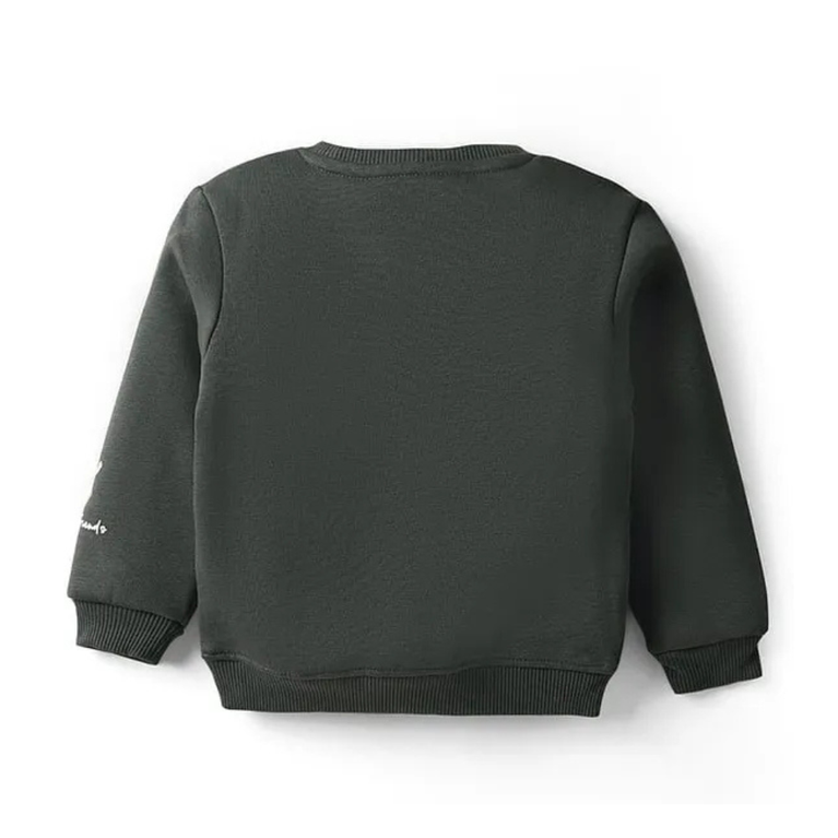 CUCUMBER- Fleece Knit Full Sleeves Winter Wear Night Suit With Animal Print