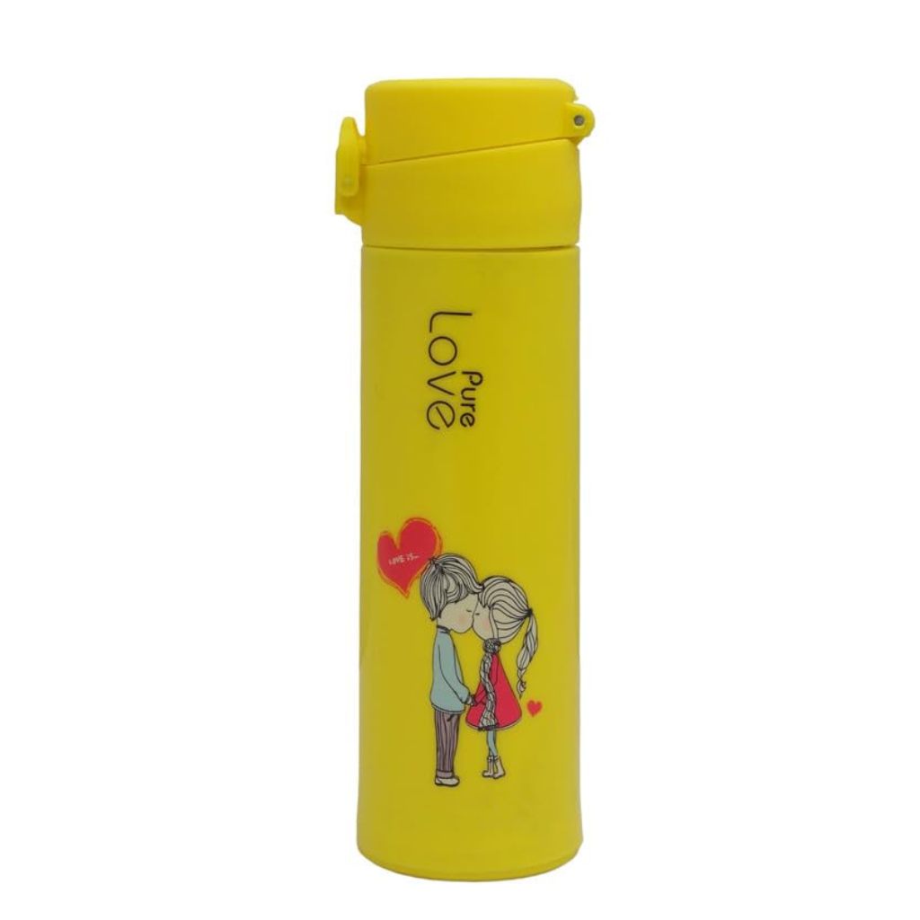 Double Wall Glass Water Bottle Kids Portable Drinking Water Bottle -500 ml