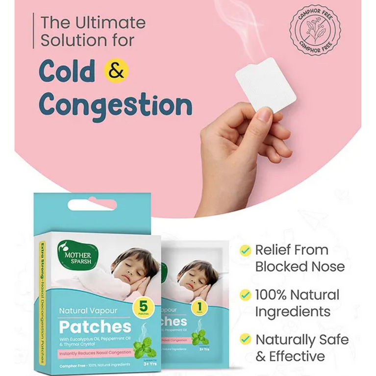 Mother Sparsh Baby Mother Sparsh All Natural Vapour Patches - 5 Patches