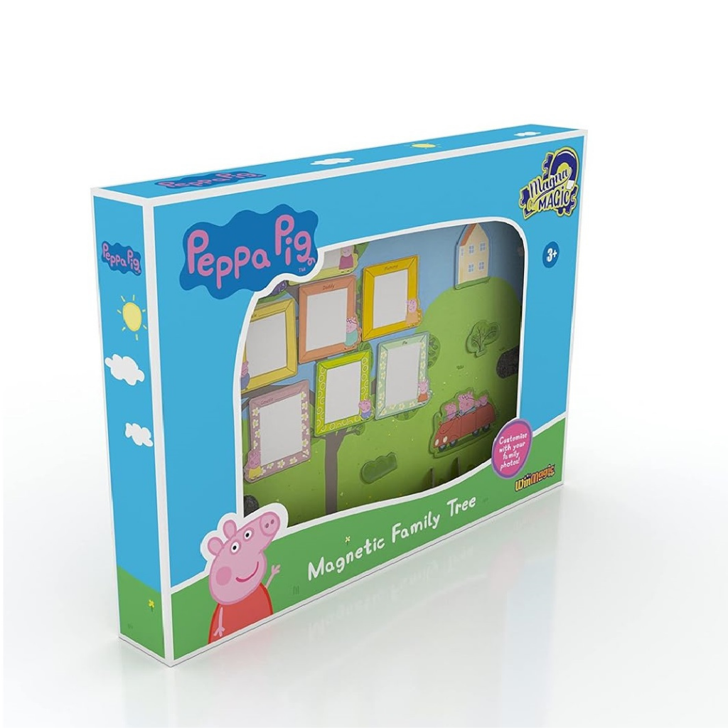 Magna Magic Peppa Pig Magnetic Family Tree for Kids 3 Years and above White