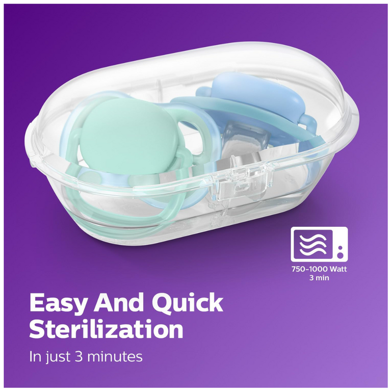 Philips Avent Pacifier Ultra air ,Lets Your Baby's Skin Breathe 2 Pack |6-18m | SCF085/60