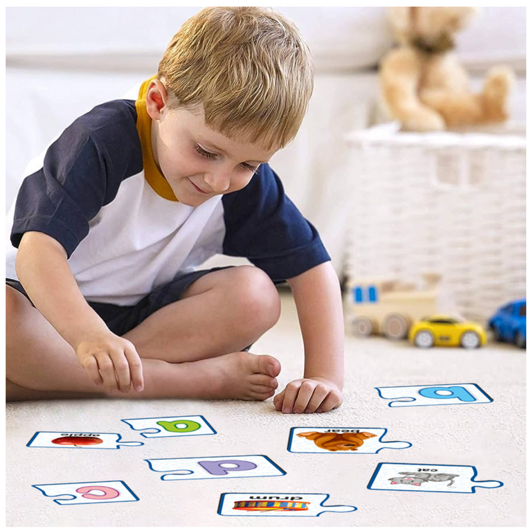 Alyna-Alphabets Small Jigsaw Puzzle Multicolor Set of 24 Puzzles