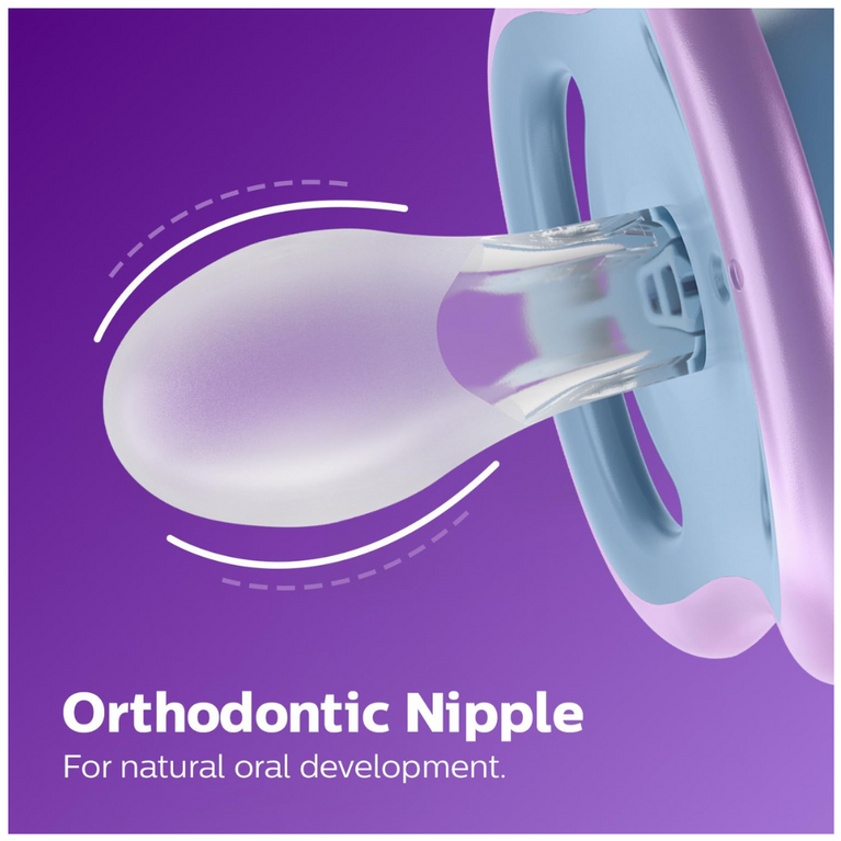 Philips Avent Pacifier Ultra air ,Lets Your Baby's Skin Breathe 2 Pack |6-18m | SCF085/60