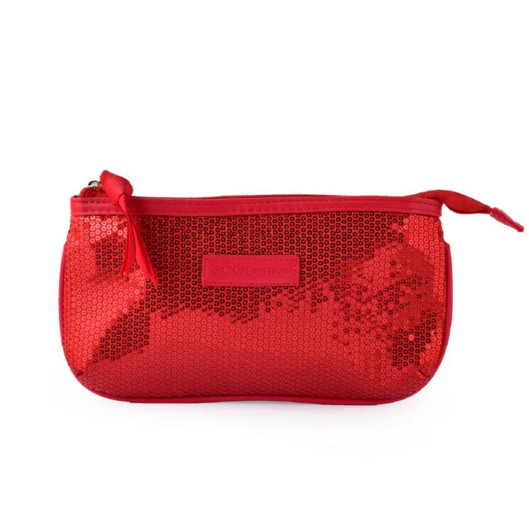 Scoobies- Red Lady Makeup Pouch - Carry Makeup in Style