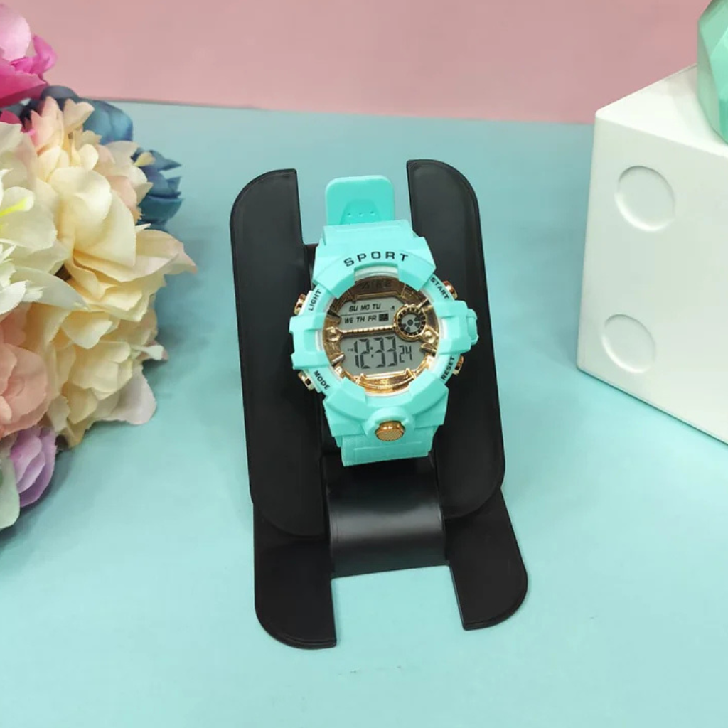 Digital Multi Dial with White Silicone Belt Kids Wrist Watch