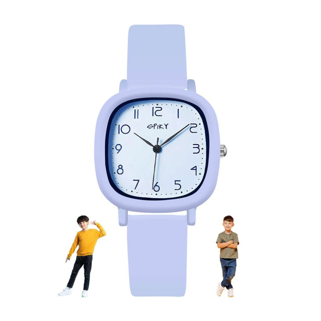 SPIKY Premium Square Casual Analogue Wrist Watches for Boys & Girls - Blue