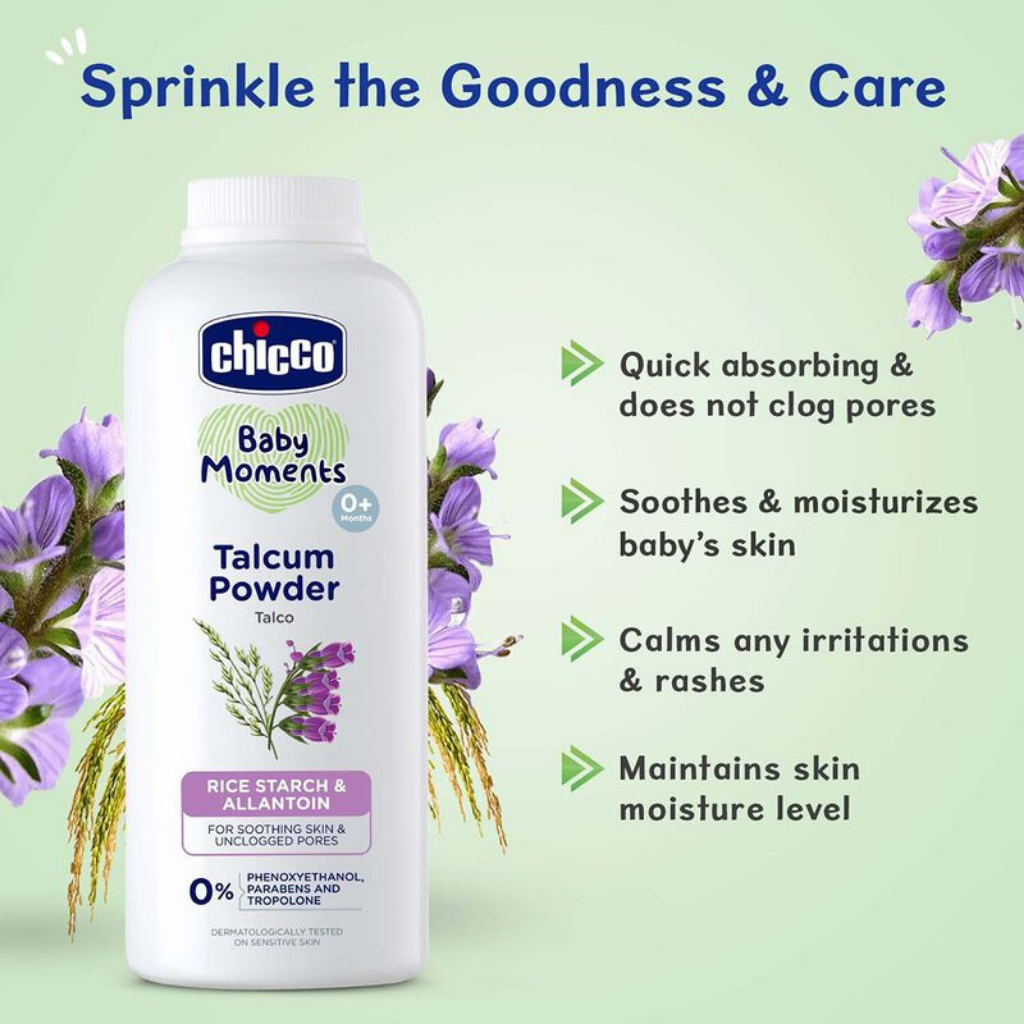 Chicco Baby Moments Talcum Powder -300 gm