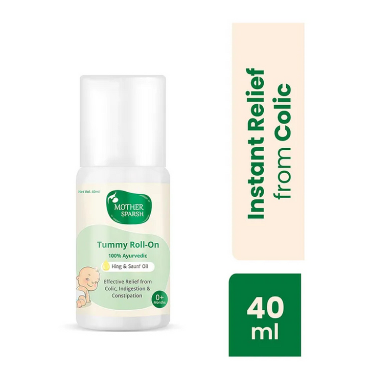 Mother Sparsh Baby Tummy Roll-On With Hing & Saunf Oil - 40 ml