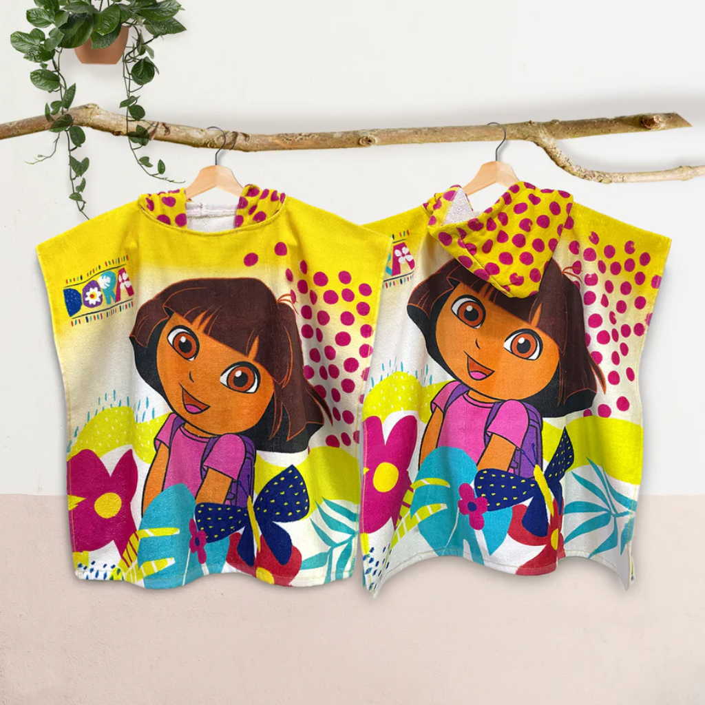 SASSOON Dora Kids Hooded Poncho in 400 GSM