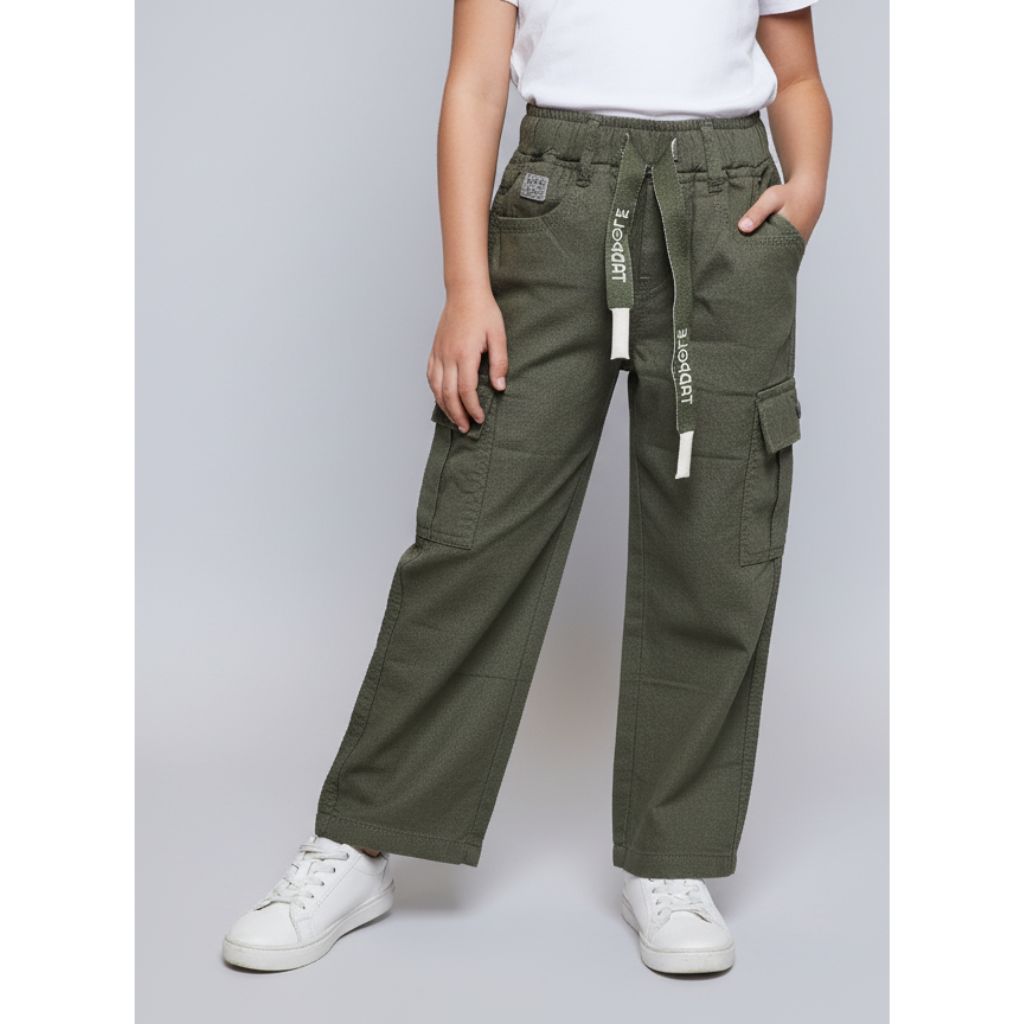 Tadpole Cotton Full Length Straight Fit Cargo Pant