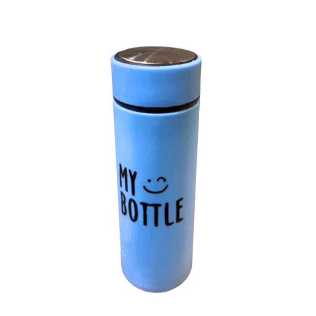 Ninos Glass Water Bottle With Text Print-My Bottle