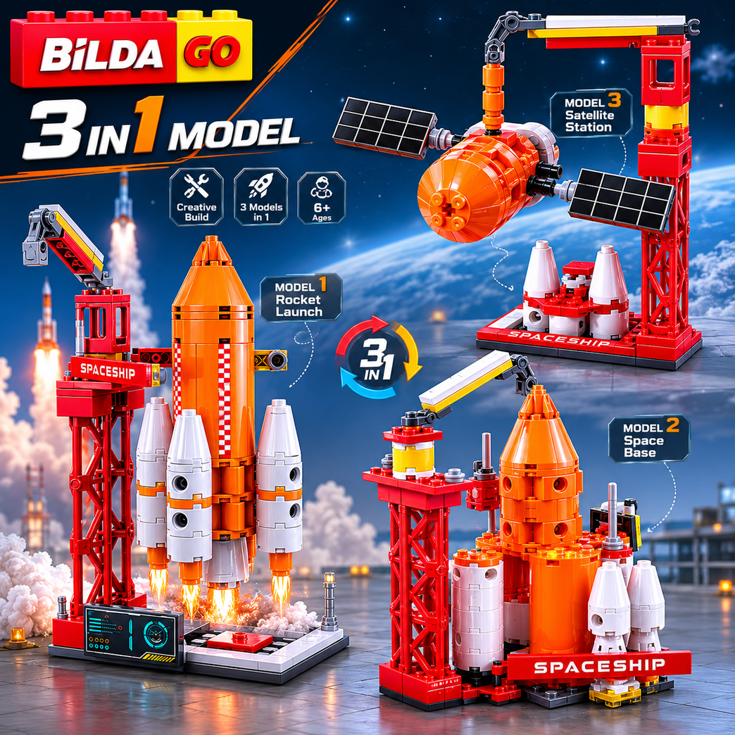 Bildago 3 in 1 Stellar Rocket Launcher 98 Pieces - SP13427