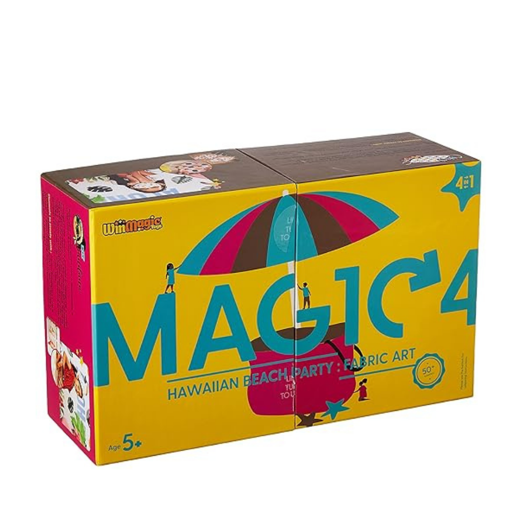 Magic4 Art Hawaiian Beach Party - Art and Craft kit DIY Kit and Learn Fabric Arts and Painting for Girls 5 Years