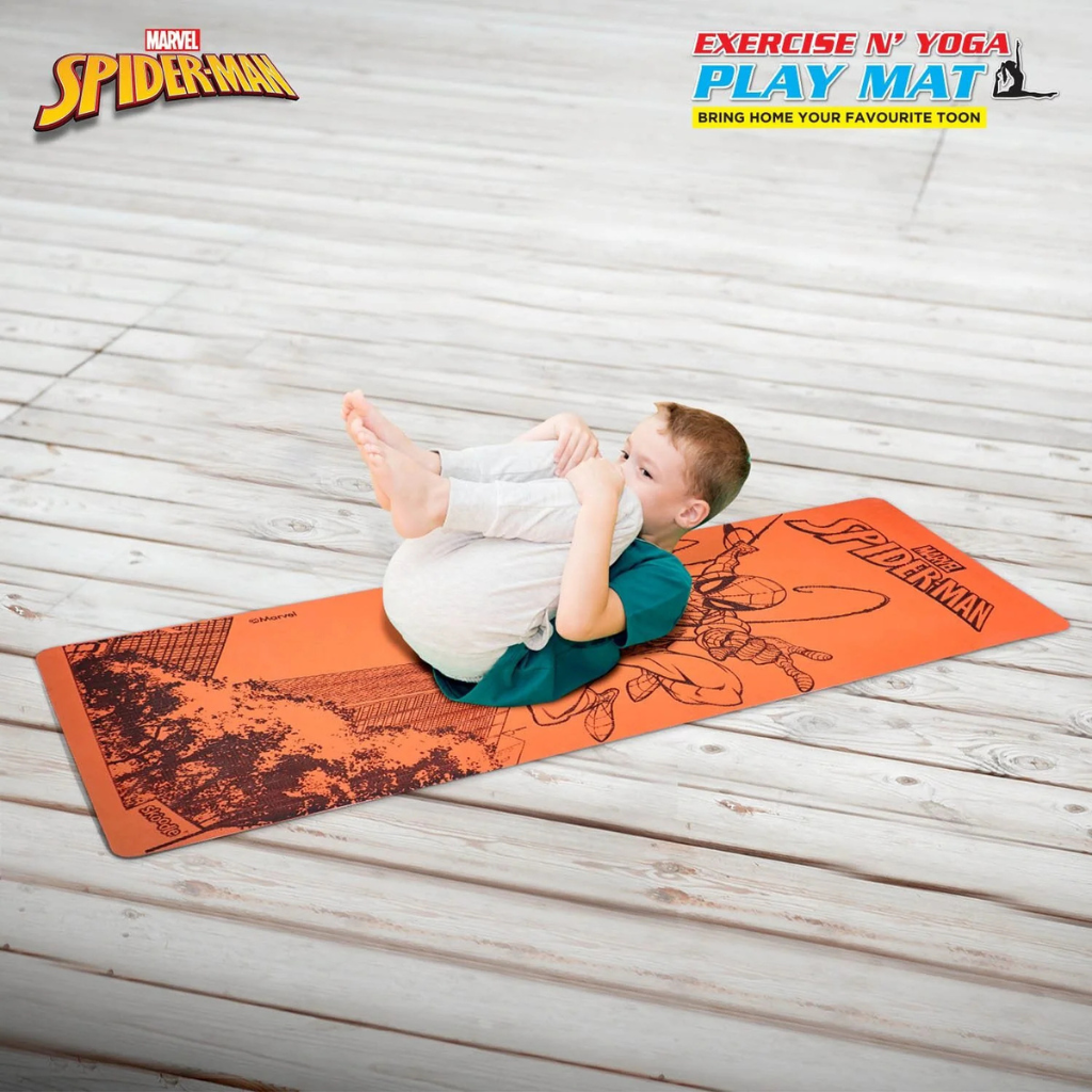 SKOODLE Kids Spider Man Superhero Printed Anti Slip Mat