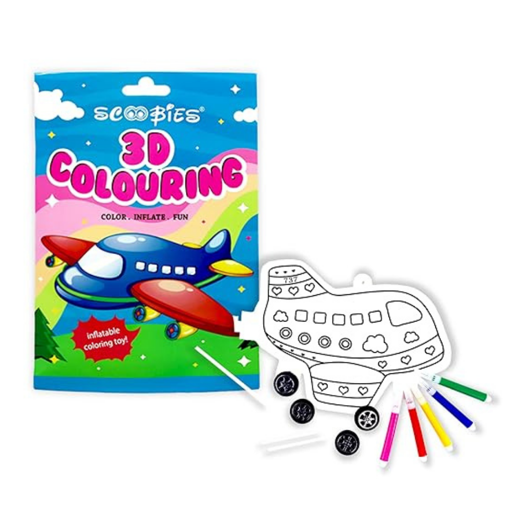Scoobies Inflatables 3D Colouring - Plane