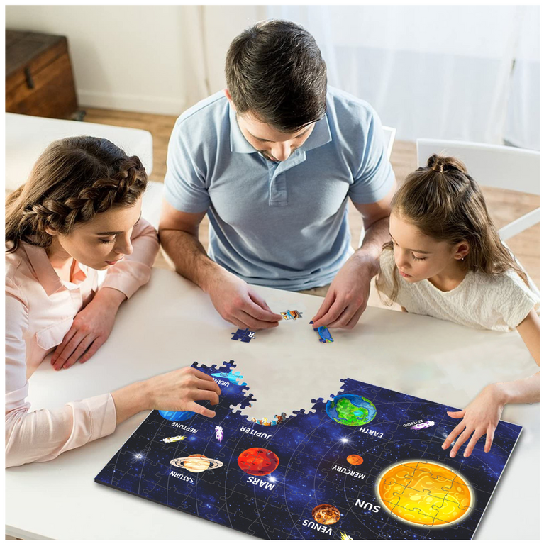 Alyna- Solar System Jigsaw Puzzle Early Learning and Educational Toy | 100 Pieces Puzzle (44 x 56CM)