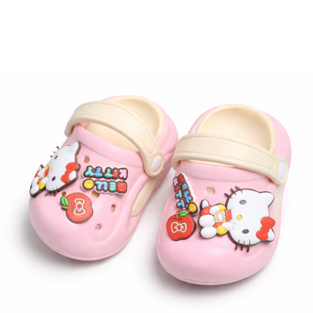 Ninos Kids Cute Cartoon Clogs – Slip-On Sandals with Back Strap