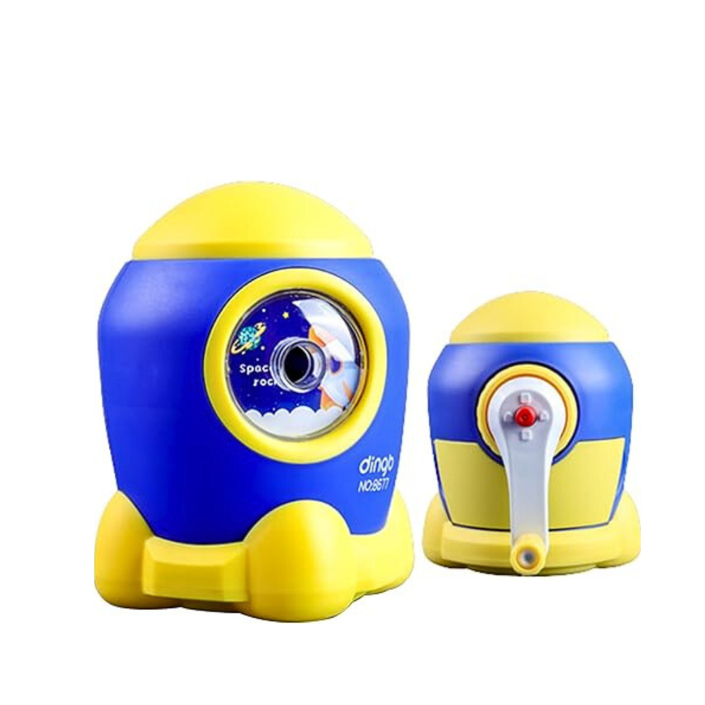 Cute Cartoon Space Rocket Pencil Sharpeners for Kids and Artists