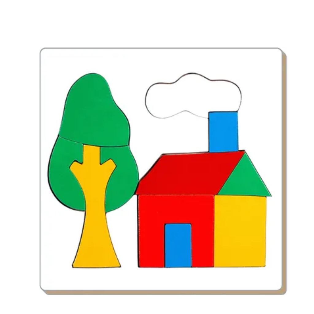 Little Genius-Wooden Inset Tray Small House