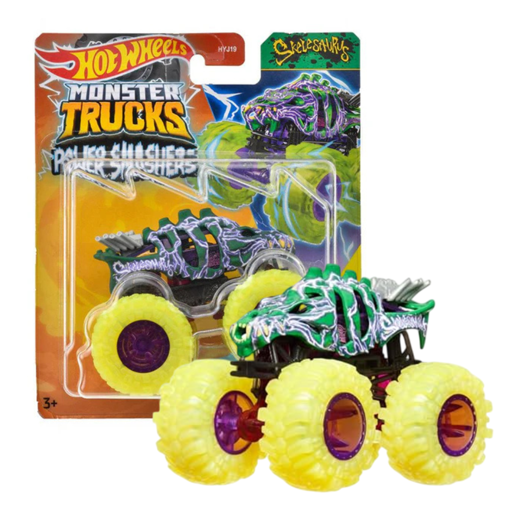Hot Wheels - Monster Trucks Power Smashers - Skelesaurus - HYJ27