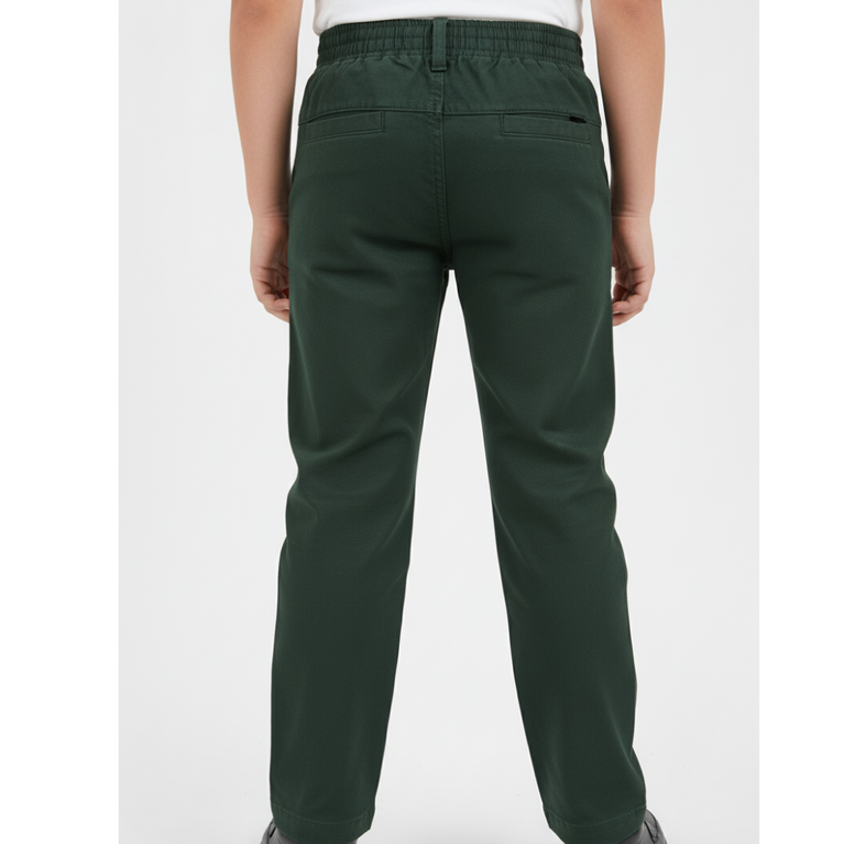 Boys' Urban Print Blazer & Dark Green Pant Set