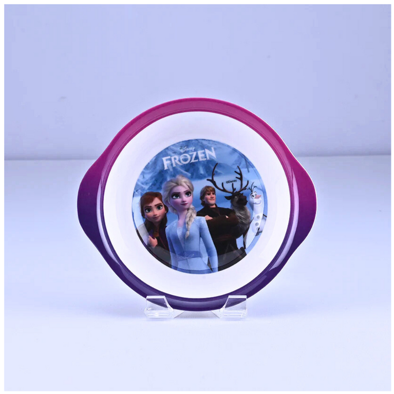 Servewell Disney Frozen Theme 3 Section Plate with Fork & Spoon Mug & Bowl- Multicolor