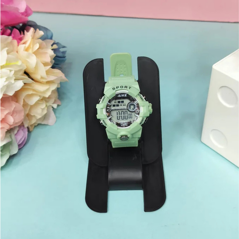 Digital Multi Dial with White Silicone Belt Kids Wrist Watch